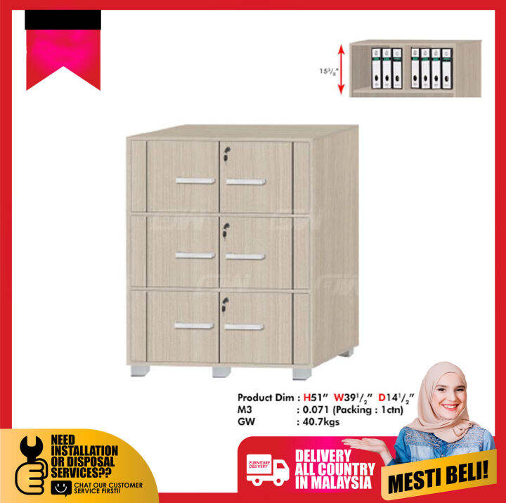 M9466 6-Door White Series HDF Cabinet / File Cabinet / Documents Rack ...