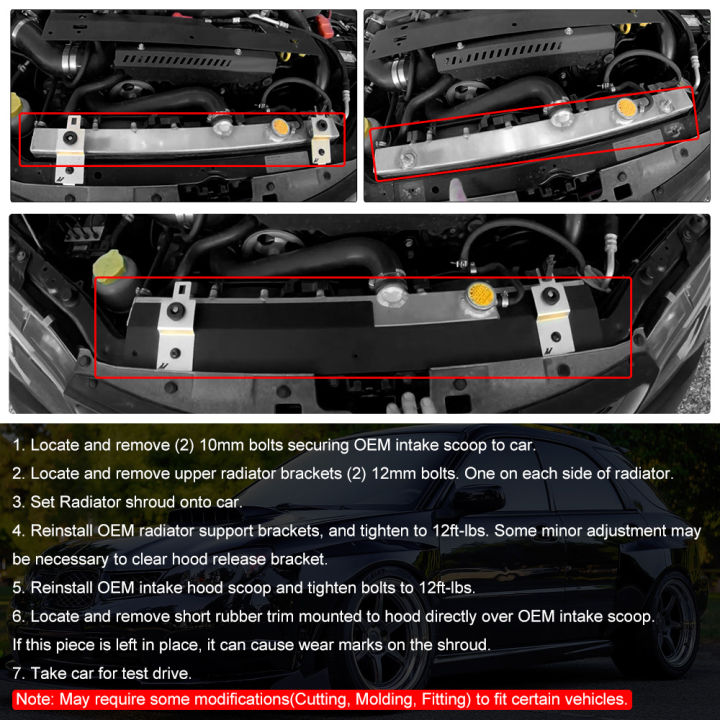 สีดำ-สีแดงอลูมิเนียมอุปกรณ์เสริมในรถยนต์หม้อน้ำผ้าห่อศพสำหรับ02-07-subaru-wrx-amp-sti-อุปกรณ์เสริมในรถยนต์ปก1แพ็ค-ccr06