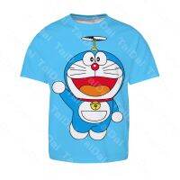 Anime Doraemon T-Shirt for Kids Boys Fashion  Round Neck Shirt