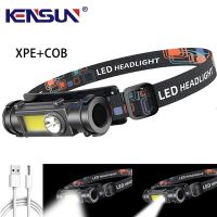 Headlamp 18650 Battery Headlight Outdoor Fishing Lamp Flashlight USB Rechargeable Torch