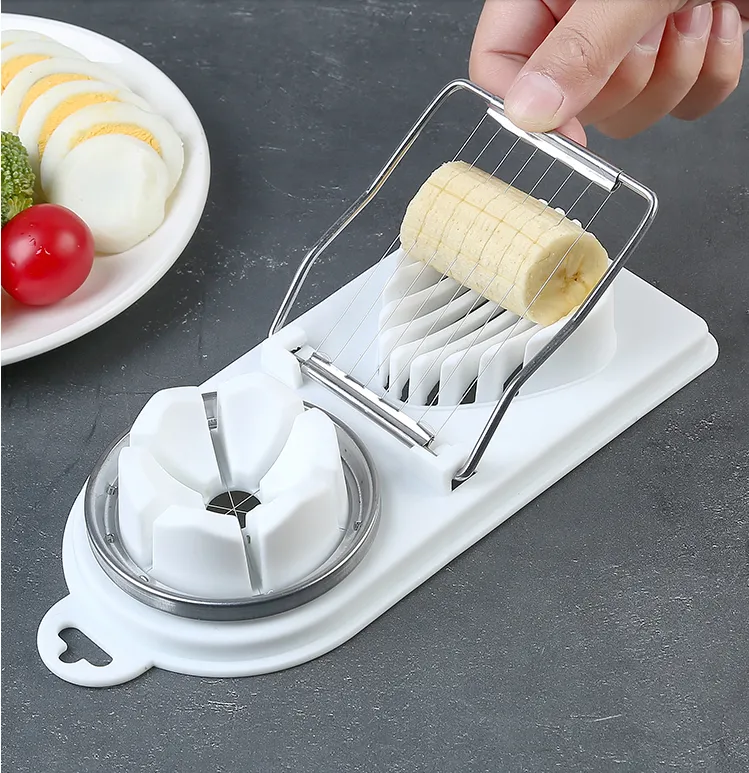 1pc Dual Function Egg Slicer, Multi-purpose Egg Chopper For Boiled Egg And  Century Egg, Kitchen Gadget