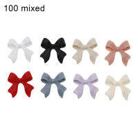 100Pcs/ 1เล็บ Bowknot Multi-Functional All-Matching 3D สติ๊กเกอร์แต่งเล็บสติกเกอร์เพ้นท์เล็บ Bowknot สำหรับ Salon