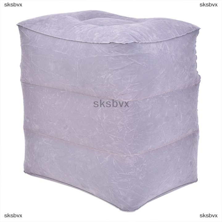 sksbvx-พองแบบพกพาเดินทางเท้าหมอนเครื่องบินรถไฟเด็กเตียงพักเท้า