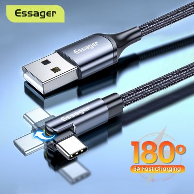 （SPOT EXPRESS） Essager RotateUSB Type CFor Xiaomi3ACharging USBC FRU Wire Cord