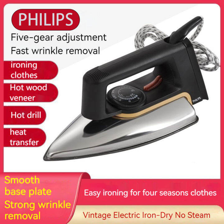Philips nonstick soleplate steam iron, classic dry electric iron