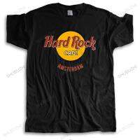 ใหม่มาถึงบุรุษ O-Neck เสื้อ T สั้นแขนเสื้อหลวม HARD ROCK AMSTERAM ยี่ห้อคุณภาพสูงผ้าฝ้าย Tee-เสื้อ drop Shipping