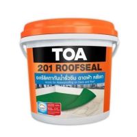 Pro +++ TOA 201 Roofseal รูฟซีล อะคริลิคทากันน้ำรั่วซึม ดาดฟ้า หลังคา ขนาด 1 กก. สีขาว ราคาดี กาว ร้อน เทป กาว กาว ตะปู กาว ยาง