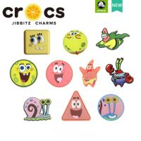 cross jibbitz charms SpongeBob SquarePants Series อุปกรณ์เสริมตกแต่งรองเท้า จี้การ์ตูน