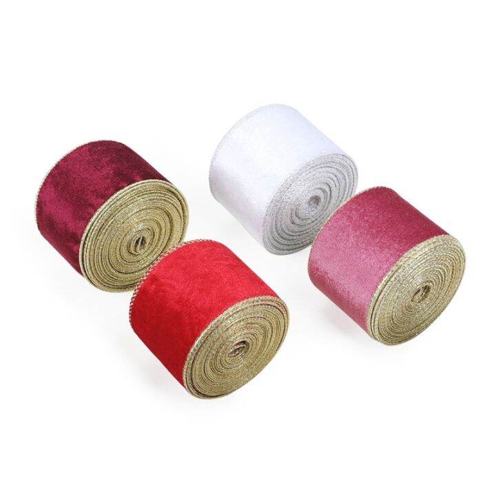 10-yards-roll-6-3cm-velvet-ribbon-diy-bow-hair-ribbon-cloth-ribbon-decoration-christmas-velvet-ribbon-wholesale-gift-wrapping-bags