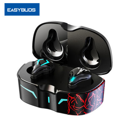 Easybuds Wireless Gaming Earbuds 35ms Low Latency Headset TWS Bluetooth-compatible Earphone with Microphone Bass LED Game Mode