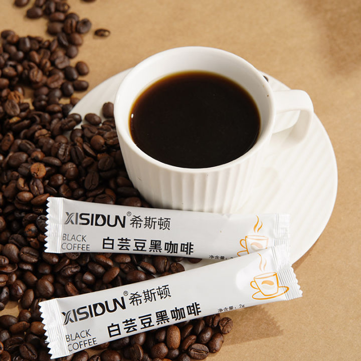siston-ถั่วขาวกาแฟดำสไตล์อเมริกันน้ำตาลซูโครสปราศจากน้ำมันหอมระเหยช่วยขจัดไขมันกระชับผิว40ก