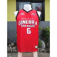 Ready Stock PBA INSPIRED GINEBRA SAN MIGUEL - RED - HIGH QUALITY FULL SUBLIMATION JERSEY - ALFA