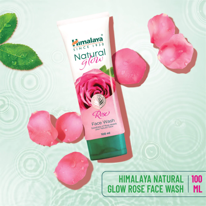 himalaya-natural-glow-rose-face-wash-100ml-หิมาลายาเจลล้างหน้ากุหลาบ-100-ml-มล