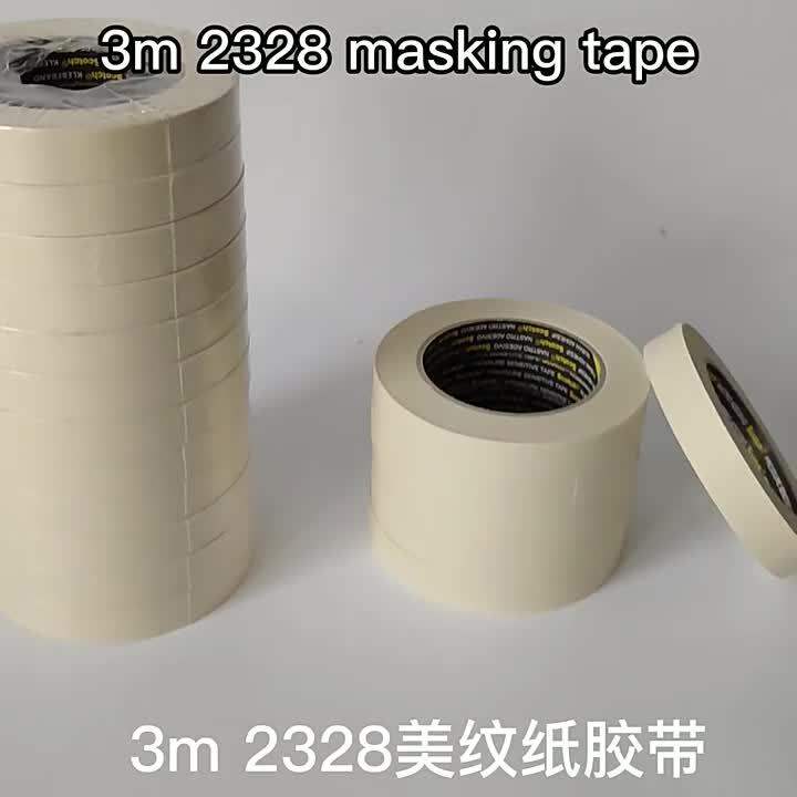 3M 2328 ing Tape ขาววัดความยาว50M กว้าง18มม. สำหรับรถแผ่นโลหะภาพวาด