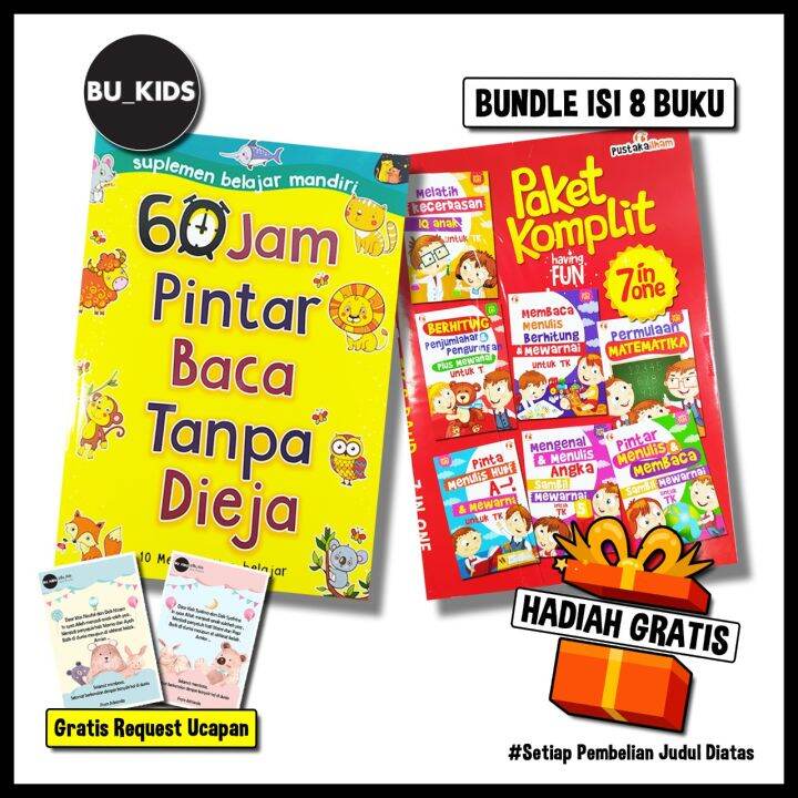 BUKU ANAK TK DAN PAUD - ISI 8 BUKU - BUKU PAKET KOMPLIT | Lazada Indonesia