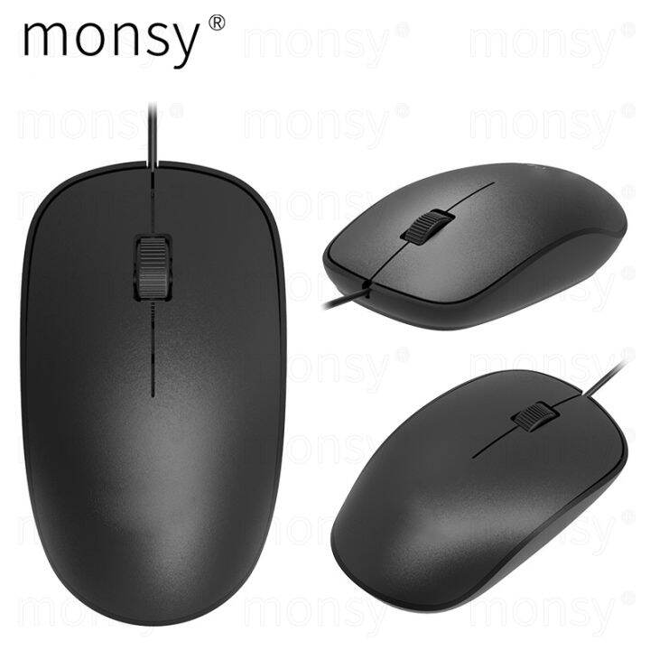 Monsy Mouse Mini Portable Wired Gaming Mouse USB PC Laptop Mouse Office