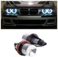 10W/Set For BMW E39 E53 E60 E61 E63 E64 E65 E66 E83 E87 X3 X5 Cree Chip LED Angel Eyes Halo Xeno Marker Ring Light Bulb Canbus Projector Mounts