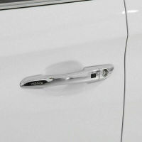 For Hyundai Tucson 2016- 2020 3-keyholes Chrome Side Door Handle Cover Trim 8pcs Car modification Auto parts