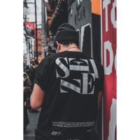 COD  เสื้อยืดแขนสั้นคอกลม UNISEX SEIZE mode of tokyo ST94 Seize studio ดำขาวเหลืองอ่อนเทาควัน cotton100