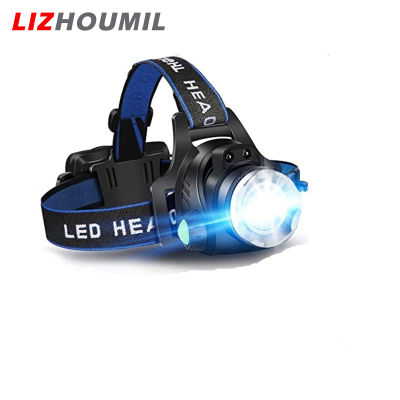 LIZHOUMIL ไฟฉายคาดศีรษะ Led กันน้ำมี4โหมดชาร์จไฟได้ Usb Ipx4ไฟฉายแบบปรับได้กันน้ำสำหรับเดินป่าตั้งแคมป์กลางแจ้ง