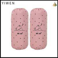 YIWEN 2Pairs สีชมพูอมชมพู ถุงมือกันแดดกันหนาว ลายหมีน้อย ผ้ากันน้ำ แขนเสื้อแขน ง่ายต่อการสวมใส่ การป้องกันมลพิษน้ำมัน อุปกรณ์สำหรับห้องครัว