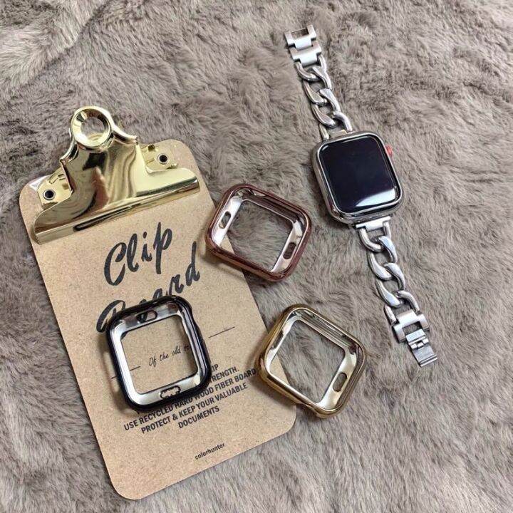 เคสtpuซิลิโคนกันรอยหน้าจอ-สําหรับ-watch-44-มม-40-มม-iwatch-series-6-se-5-4-3