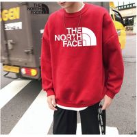 ❡◑ The North Face ของแท้ เสื้อกันหนาวจัมเปอร์ลําลอง พิมพ์ลาย ทรงหลวม อเนกประสงค์ สไตล์มินิมอล สําหรับผู้ชาย และผู้หญิง