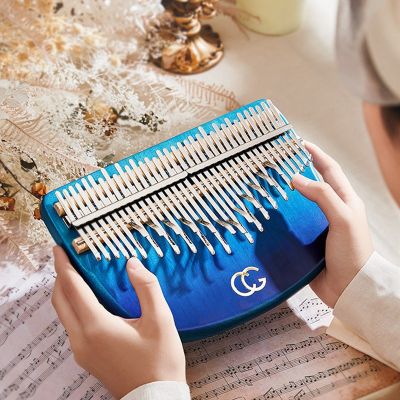 【YF】 Kalimba  34 Thumb All Wood Beginners Instrument With Storage