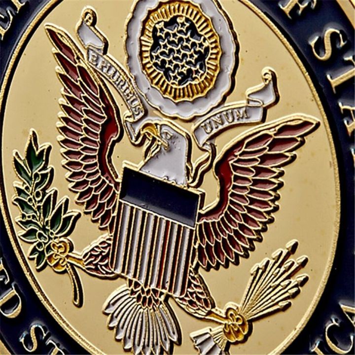 สินค้าขายดีเหรียญสะสมทองคำสำหรับสะสมที่ท้าทายของที่ระลึกของสถานฑูตแห่งสหรัฐอเมริกา