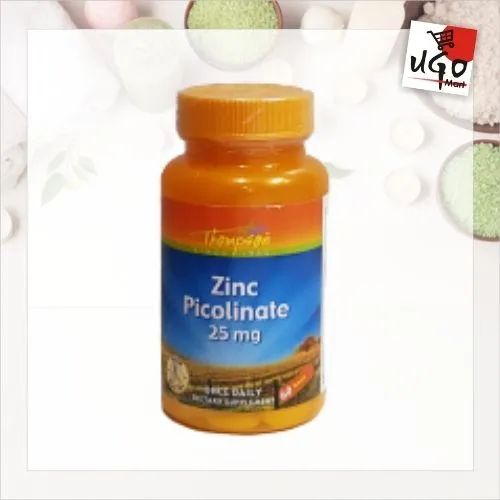 Thompson, Zinc Picolinate, 25 mg, 60 Tablets Lazada PH