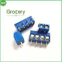 GROCERY LIFE ขั้วต่อปลั๊กอินสีฟ้าสำหรับต่อปลั๊กอิน KF301-2P PCB ปลายสายไฟ KF301-3/4P 5.0สายเคเบิล Mm