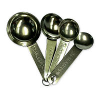 ชุดช้อนตวงสเตนเลส รุ่น SJS-005 แพ็ค 4 ชิ้น / Stainless Measuring Spoon #SJS-005 x 4 Pcs