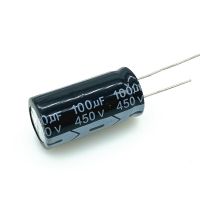 2pcs 5pcs 450v 100UF 450v100UF aluminum electrolytic capacitor size 18*35 20% Electrical Circuitry Parts