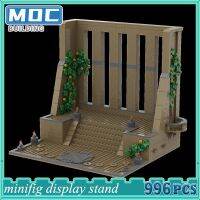 【HOT】✟ Blocks Minifig Display Yavin 4 Temple Grand Chambe Showing Bricks