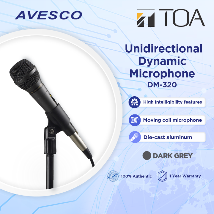 Unidirectional Dynamic Microphone (Moving Coil Type) 600 Ω, 100 Hz