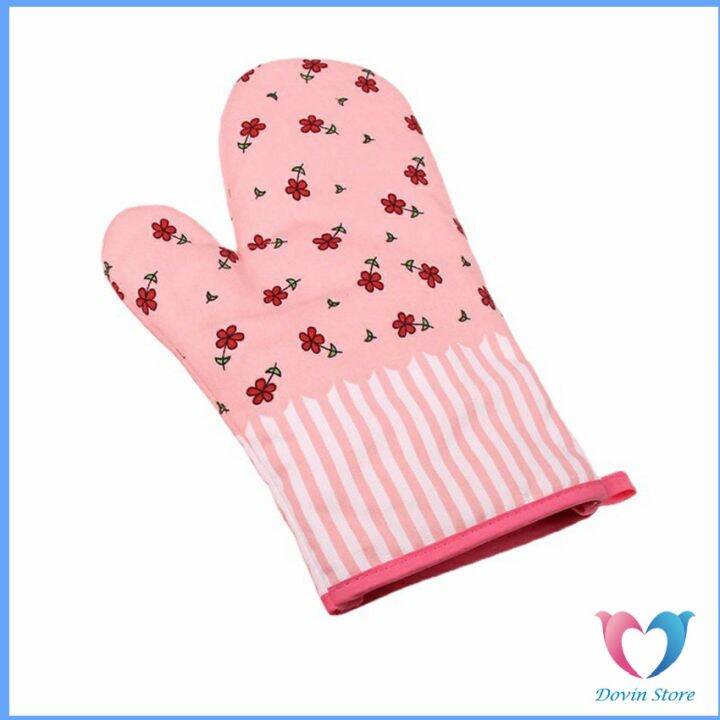 dovin-ถุงมือกันความร้อนสำหรับห้องครัว-ถุงมือไมโครเวฟ-ถุงมือเตาอบ-kitchen-insulated-gloves