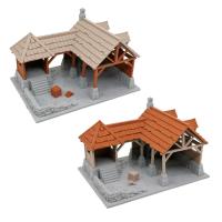 Outland Models War of Tyrant Series Medieval Blacksmith Shop 28mm Scale