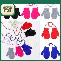 YNDVQO STORE 1-4 ปี น่ารัก ป้องกันการสูญหาย ถุงมือเด็ก ถุงมือกีฬา อุ่นหนา ถุงมือถัก