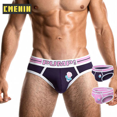 [CMENIN Official Store] Brief For Men (1 Pieces) PUMP กีฬาโพลีเอสเตอร์ชุดชั้นในเซ็กซี่ชายกางเกงในชาย 2020 ใหม่ผู้ชายบิกินี่กางเกงชายกางเกงชั้นในบุรุษบุรุษ PU018