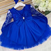 【CW】 Toddler Layers Child Clothing Baby Kid Floral 9M-5Y Infant Bow Birthday