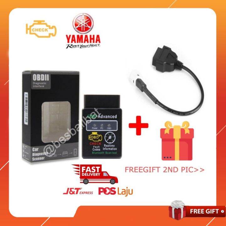 Yamaha Y15 v2 scanner ecu dan clear check engine light Lazada