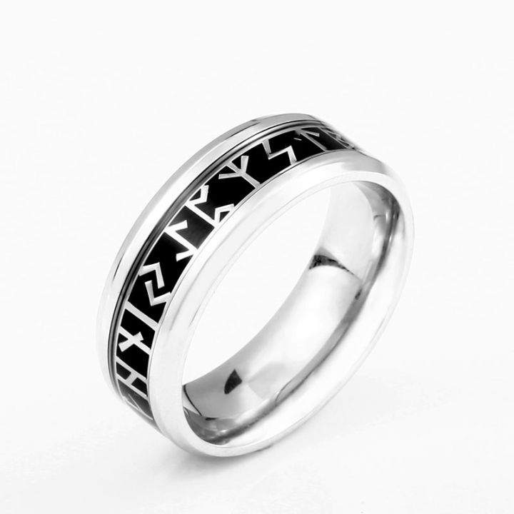 Beier 316L Stainless steel Fashion Style MEN and women fashion Odin Jewelry Norse Viking Female Amulet Rune words Rings LR-R121