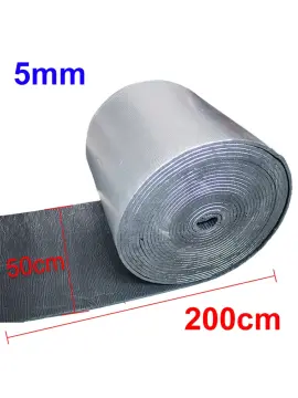 50*200CM Aluminum Foil Sound Deadener Insulation Mat Noise