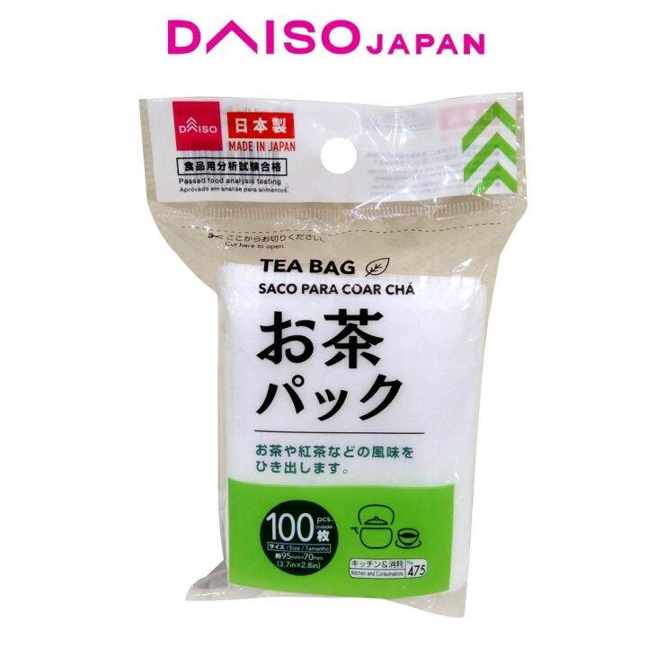 Daiso Tea Bag Filter Pack 100s Lazada PH