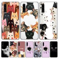 เคสแมวเหมียวน่ารักสำหรับ P30 P20 P40 P50เมท40 30 10 P10ไลท์ปรับแต่งได้