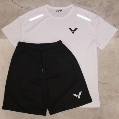 Victor The New Yy Badminton Serve National Team Jerseys Short-Sleeved Dress Quick-Drying Breathable Sports Clothes Custom Printing