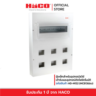 HACO ตู้เหล็กสำหรับอุปกรณ์สวิช์ เต้ารับและอุปกรณ์ตัดไฟอัตโนมัติ รุ่น HD-M132