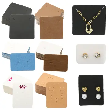 Cardboard Jewelry Display Cards, for Hanging Earring & Necklace