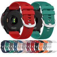 เข็มขัดนาฬิกาสายรัดข้อมือนาฬิกา Tali Jam Tangan Silikon ลายกากบาทสำหรับ Garmin Forerunner255 Garmin 255S