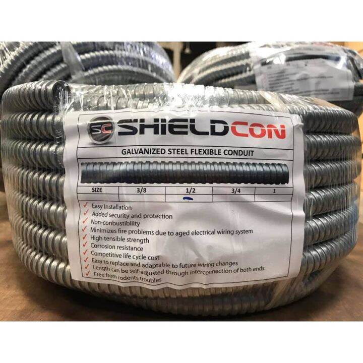 FLEXIBLE METAL CONDUIT / METAL FLEXIBLE HOSE for ELECTRICAL 1/2 3/4 Lazada PH